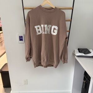 Anine Bing Brown Crewneck Sweatshirt
